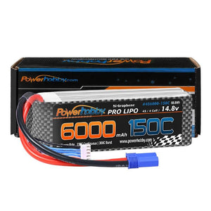 Powerhobby XTREME 4S 14.8V 6000mah 150c-300C Lipo Battery W EC5 Plug 4-Cell