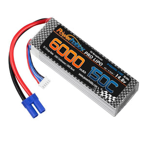 Powerhobby XTREME 4S 14.8V 6000mah 150c-300C Lipo Battery W EC5 Plug 4-Cell