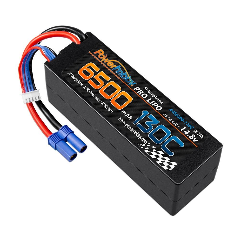 Powerhobby 4S 14.8V 6500mah 130c GRAPHENE Lipo Battery w EC5 Plug