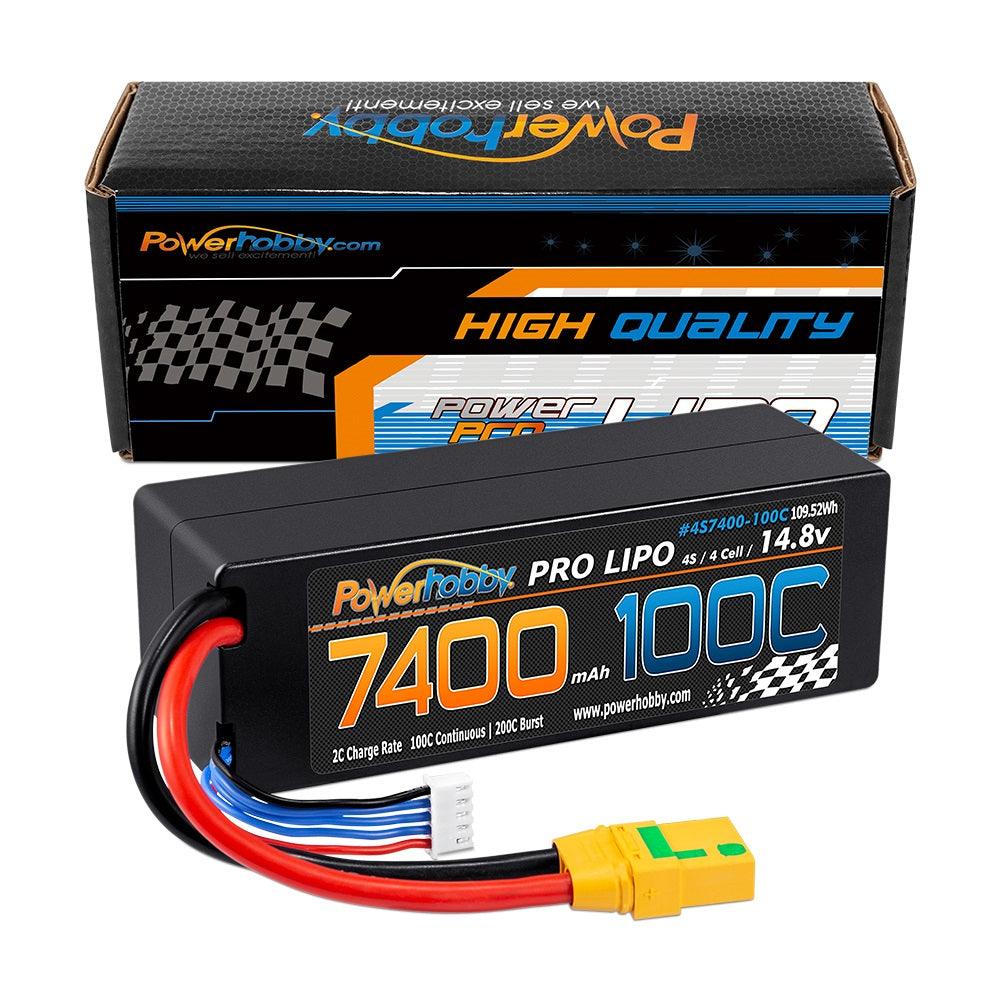 Powerhobby 4s 14.8V 7000MAH 120C Graphene Lipo Battery w XT90 Plug Hard Case