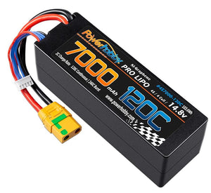 Powerhobby 4s 14.8V 7000MAH 120C Graphene Lipo Battery w XT90 Plug Hard Case