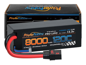 Powerhobby 4s 15.2V 8000MAH 120C HV + GRAPHENE Lipo Battery QS8 Plug 8AWG