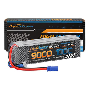 Powerhobby 4s 9000mah 100c Graphene Lipo Battery w EC5 Plug 4-Cell