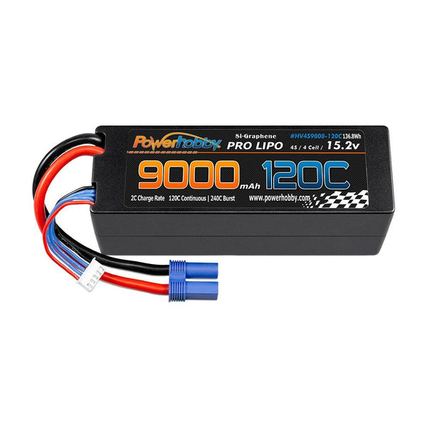 Powerhobby 4S 15.2V 9000mah 120c Graphene Lipo Battery w EC5 Plug