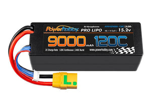 Powerhobby 4S 15.2V 9000mah 120c Graphene Lipo Battery w XT90 Plug
