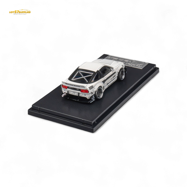 MicroTurbo Custom 180SX - Pandem Rocket Bunny White 1:64