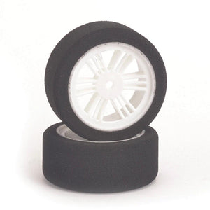 Contact RC J1B03 1/10 Front Double Comp B Med Tires w/ White Wheels (2)