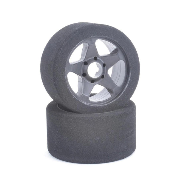 Contact RC J83506 1/8 Foam Front Tires 35Shore w/ 5 Spoke Rim Black (2)