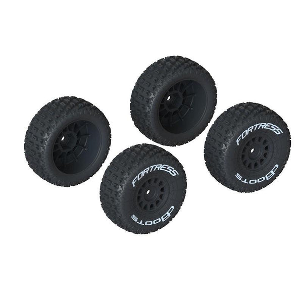 PowerHobby ARRMA ARA550117 dBoots 'FORTRESS' Tire Set Glued, Black (4) Mojave Grom