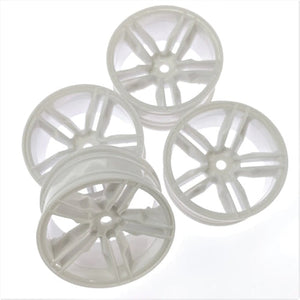 3Racing WH-32/WI Dual Spoke 5mm Offset Rim White For Sakura D5