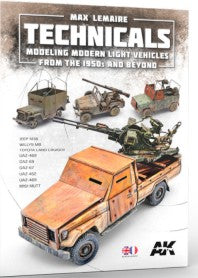 Black Forest® Hobby Supply Co AK Interactive 130004 Technicals Modeling Modern Light Vehicles from 1950s & Bey — Paints,