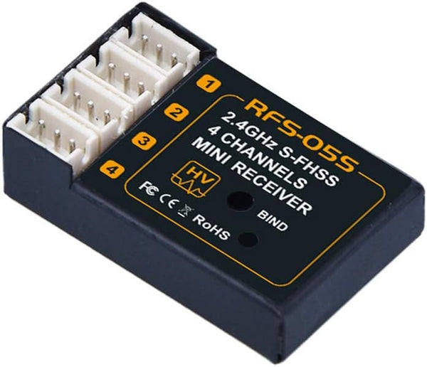 AGFRC Receiver RFS05S 2.4G 4CH Compatible FUTABA for RC Drone Mini Aircraft / RC