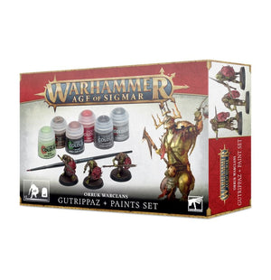 Little Shop of Magic Warhammer: Orruk Warclans Gutrippaz - Paint + Tools Set — Miniatures