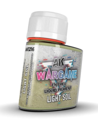 Black Forest® Hobby Supply Co AK Interactive 1216 Wargame: Light Soil Liquid Pigment Enamel 35ml Bottle — Paints, Tools,