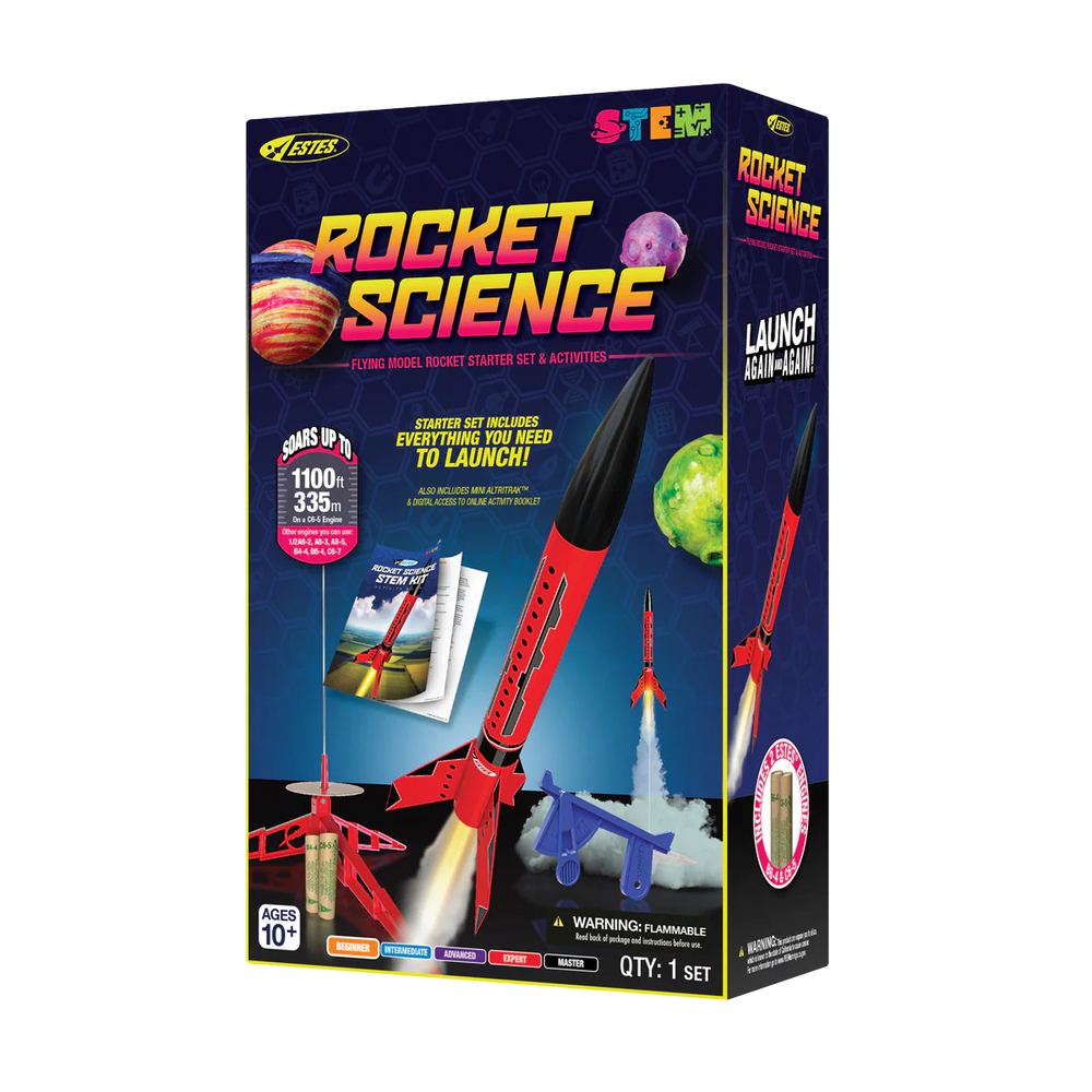 ESTES Rocket Science STEM Kit Rocket-Building Kit, Beginner Flying-Rocket-Model Kit for Ages 10+