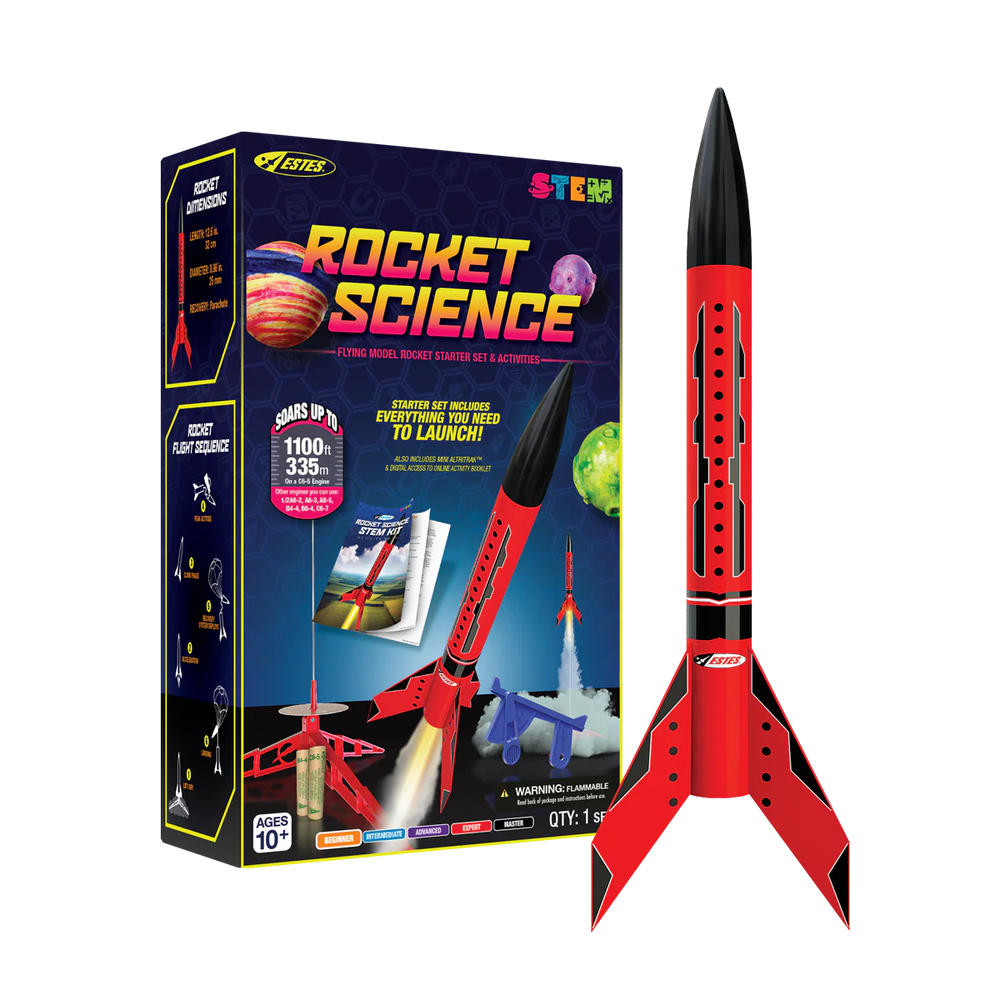 ESTES Rocket Science STEM Kit Rocket-Building Kit, Beginner Flying-Rocket-Model Kit for Ages 10+