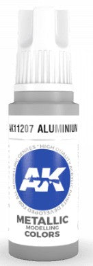 Black Forest® Hobby Supply Co AK Interactive 11207 Aluminum Metallic 3G Acrylic Paint 17ml Bottle — Glues, Paints, Tools >