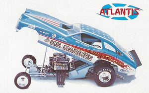 Black Forest® Hobby Supply Co Atlantis Models 1499 1/16 Mickey Thompson US Marines Funny Car (formerly Revell) — Sci-Fi &
