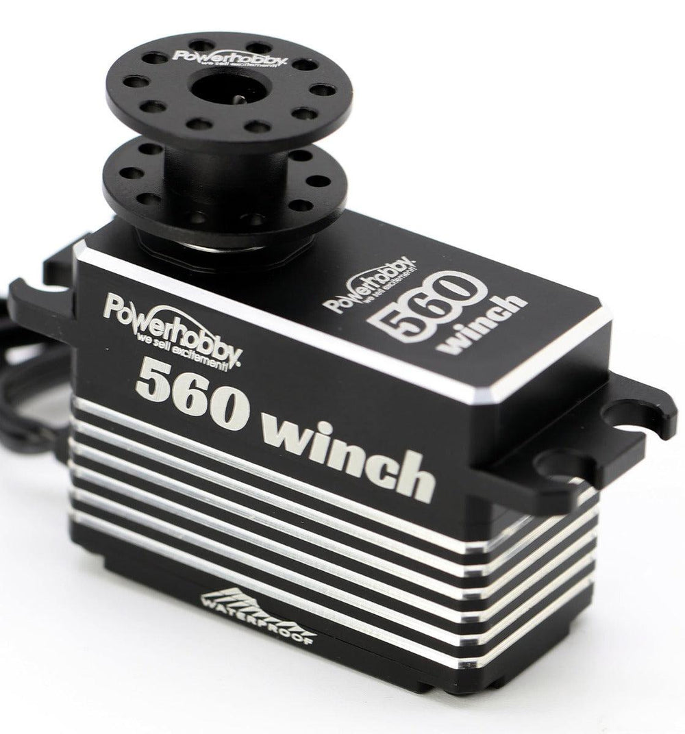 Powerhobby 560 HV Waterproof  Low Profile Crawler Winch Brushless Servo