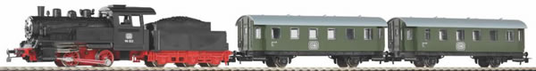 Black Forest® Hobby Supply Co Piko 57112 HO Scale 1/87 Roadbed Steam Passenger Starter Set — HO Scale Train Sets > Piko