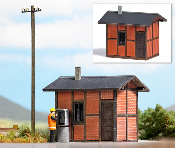 Black Forest® Hobby Supply Co Busch 1621 HO Scale Switchman's Hut -- Laser-Cut Wood Kit — HO Scale Structures > Busch