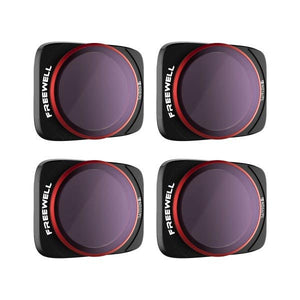 DSLRPros Freewell Bright Day 4K Series 4-Pack ND/PL Filters for DJI Air 2S — Lens Filters