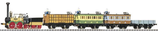 Piko 58205 HO Scale 1/87 ~Saxonia I Steam Loco & 4 Cars