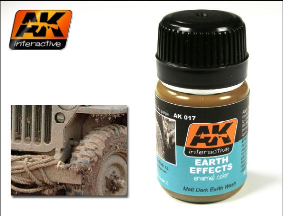 Black Forest® Hobby Supply Co AK Interactive 17 Earth Effects Enamel Paint 35ml Bottle — Glues, Paints, Tools > AK