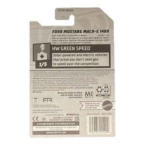 Hot Wheels Ford Mustang Mach-E 1400 - Green Speed Series 1/5