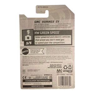 Hot Wheels GMC Hummer EV - Green Speed Series 3/5