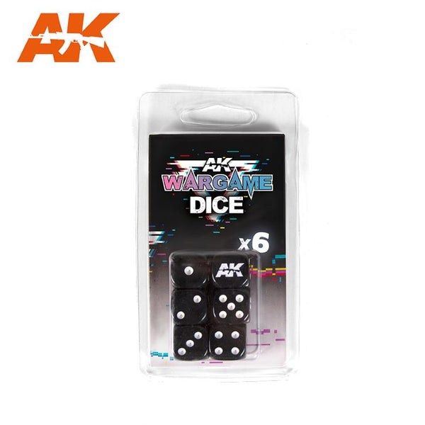 Black Forest® Hobby Supply Co AK Interactive 1062 Wargame: Black Dice (6) — Paints, Tools, Supplies > AK Interactive