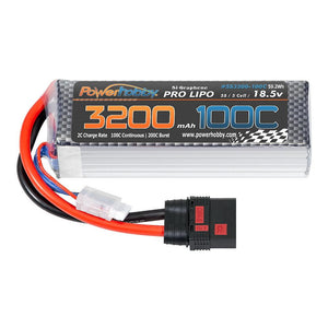 Powerhobby 5S 18.5V 3200MAH 100C Lipo Battery w QS8 Plug