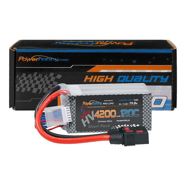Powerhobby 5S 19.0V HV 4200MAH 120C Graphene Shorty LIpo Battery w QS8 Plug