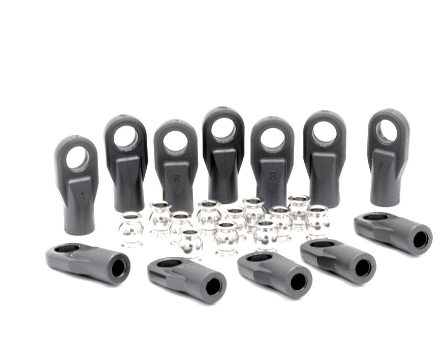 Losi LOS214047 4-link Rod End & Pivot Balls (16): Mini LMT
