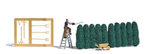 Black Forest® Hobby Supply Co Busch 7838 HO Scale Hedge Trimming Miniature Scene -- Trees, Figure — HO Scale Scenery > Busch
