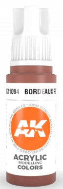Black Forest® Hobby Supply Co AK Interactive 11094 Bordeaux Red 3G Acrylic Paint 17ml Bottle — Glues, Paints, Tools > AK
