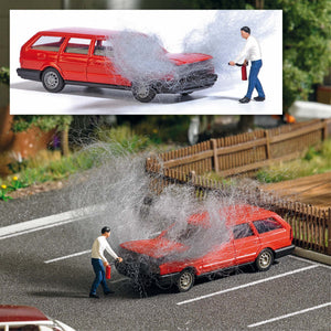 Busch 7881 HO Scale VW Passat Engine Fire Action Set
