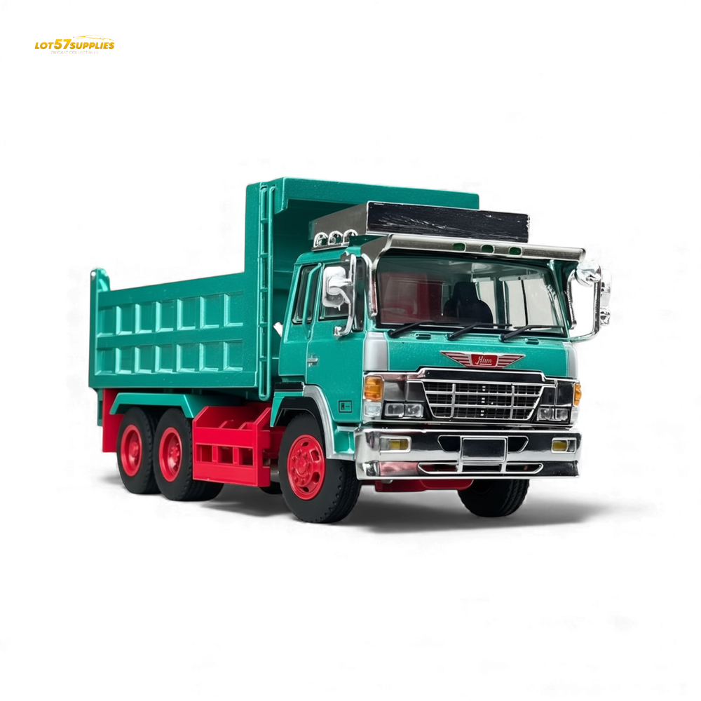 (Pre-Order) DBGT Hino Super Dolphin Dump Truck Green 1:64