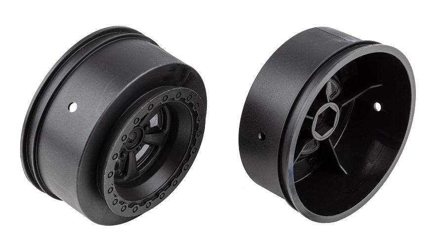 Associated 71078 DR10 Drag Rear Wheels Black