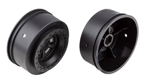 Associated 71078 DR10 Drag Rear Wheels Black