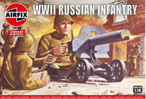 Black Forest® Hobby Supply Co Airfix 717 1/76 WWII Russian Infantry Figure Set (48) — Military Aircraft Kits > Airfix