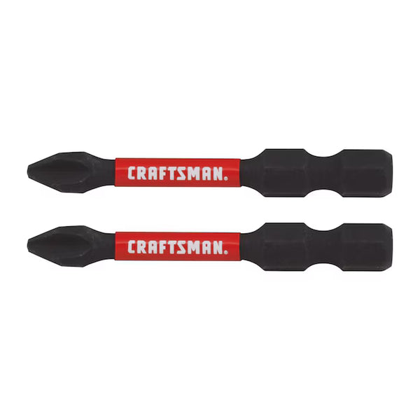 Two black screwdrivers with red 'Craftsman' labels on a white background