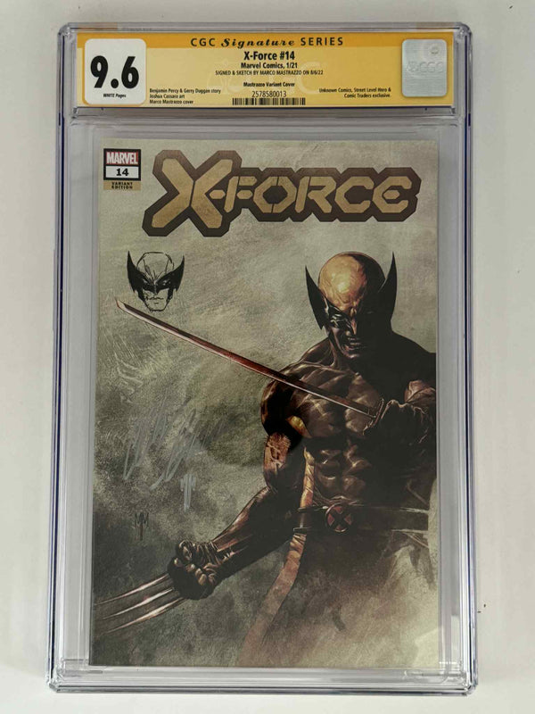 [Signed by Marco Mastrazzo] X-Force #14 CGC 9.8 Yellow Label Exclusive Var