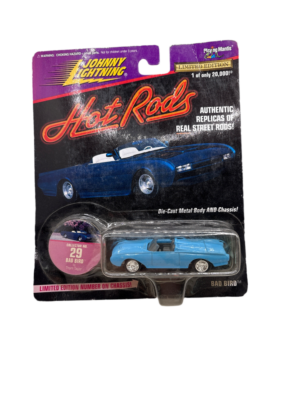S and E Hobbies and Collectables Johnny Lightning Bad Bird Diecast Blue