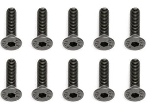 Associated 25203 M3 x 12mm Flat Head Hex Screw SC8 TC6 RC8.2e RC12R5.2 RC10R5