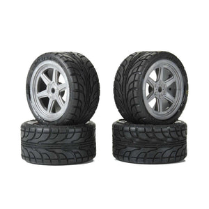 PowerHobby Proline 1030810 1/12 Avenger Tire on Overdrive Gray Wheel 8mm Hex (4): Losi Race Car
