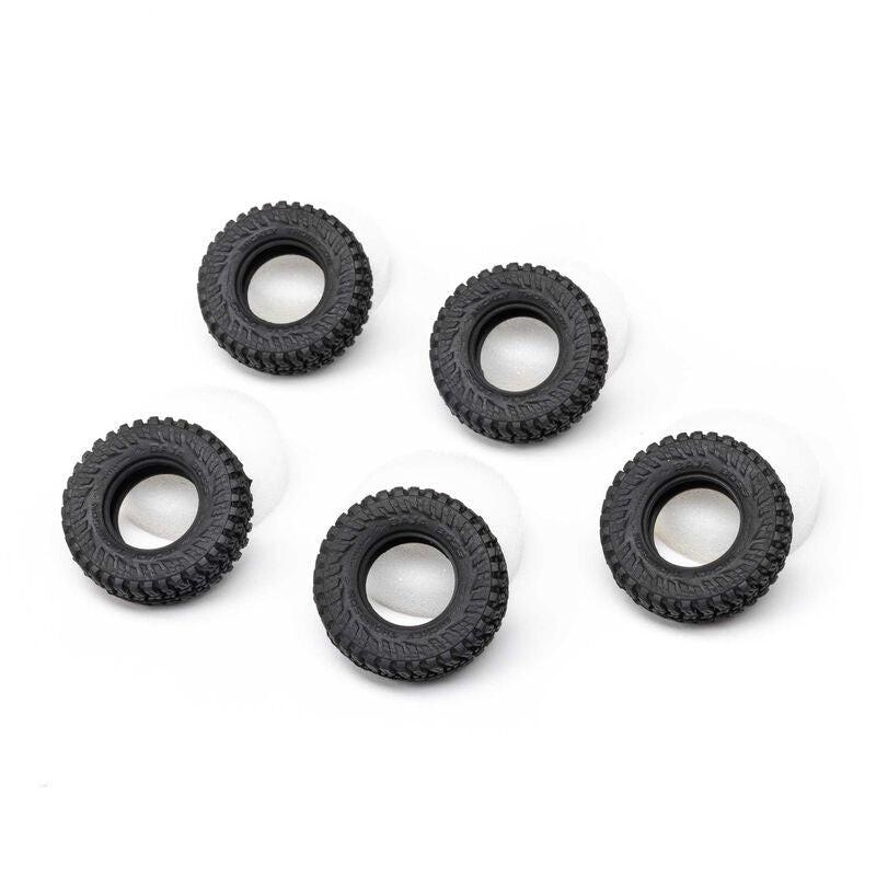 PowerHobby Axial AXI-3302 Tires & Foam (5) M/T Baja Boss: SCX30