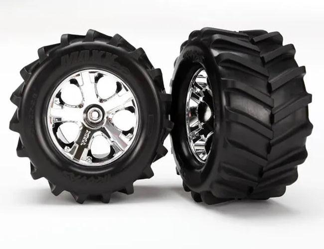 PowerHobby Traxxas 6771 Maxx Tires, 2.8 All-Star Chrome Wheels: Stampede 4x4 — Stampede Parts