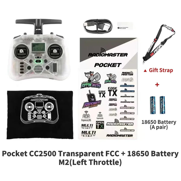 RADIOMASTER RC Pocket Radio Controller (M2) FPV Controller ELRS With RP1 Rx. image 20