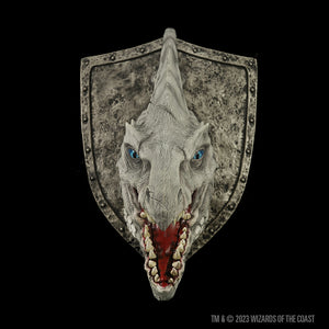 Little Shop of Magic D&D Replicas of the Realms: White Dragon Trophy Plaque — RPG